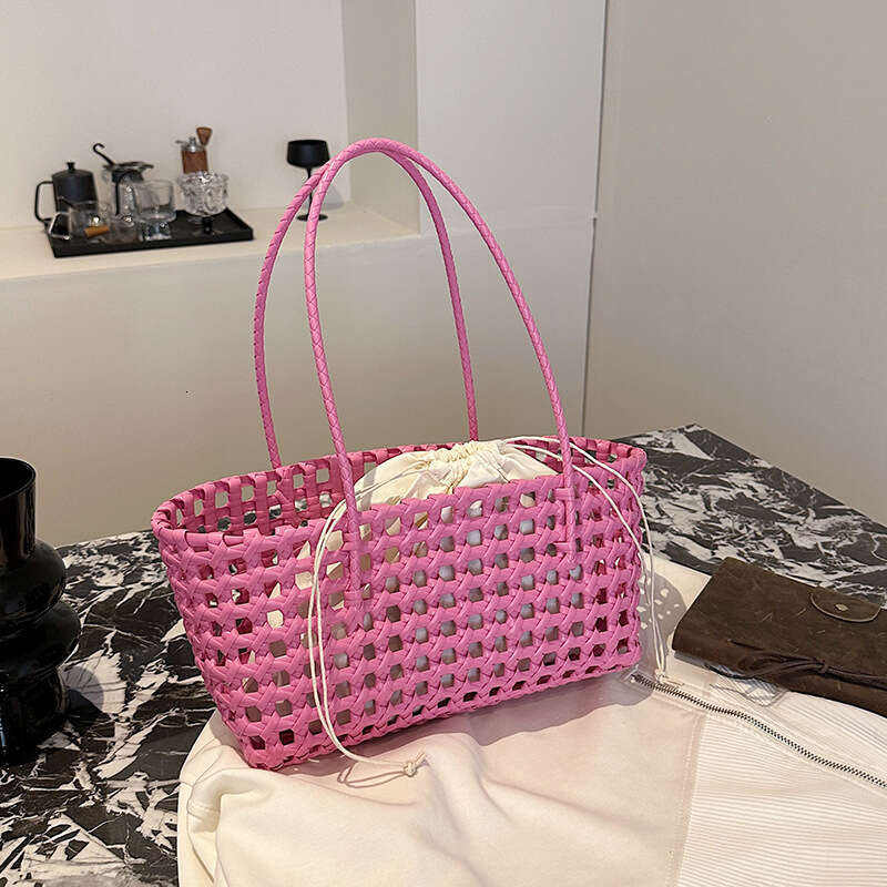 Designer Bag Luxury Bag Summer Super Hot PVC Woven For Women 2025 Shoulder Bag New Large Capacity Picnic Lunch Vacation Beach