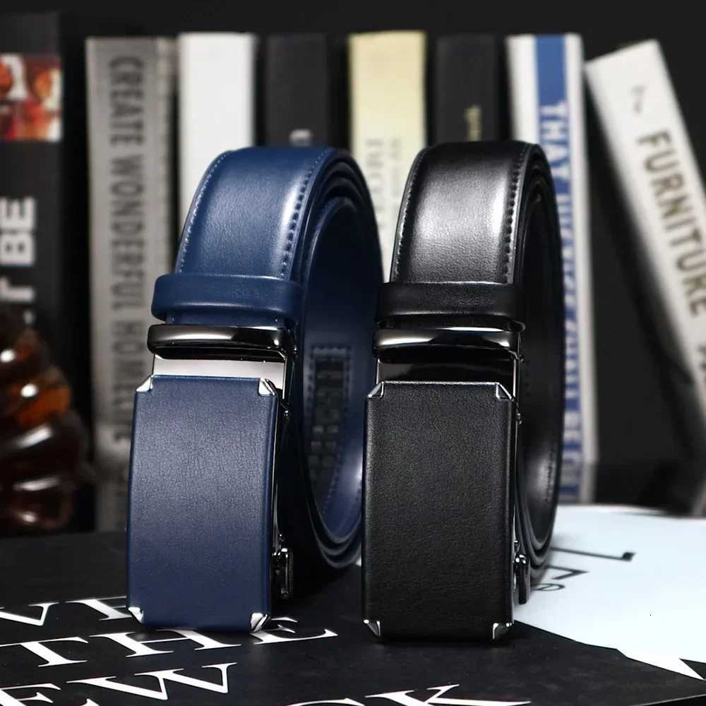 Men Belt Metal Automatic Buckle Genuine Leather Belt Top Quality Mens Belt Luxury Designer Leather Belts for Men Male Belts W251018