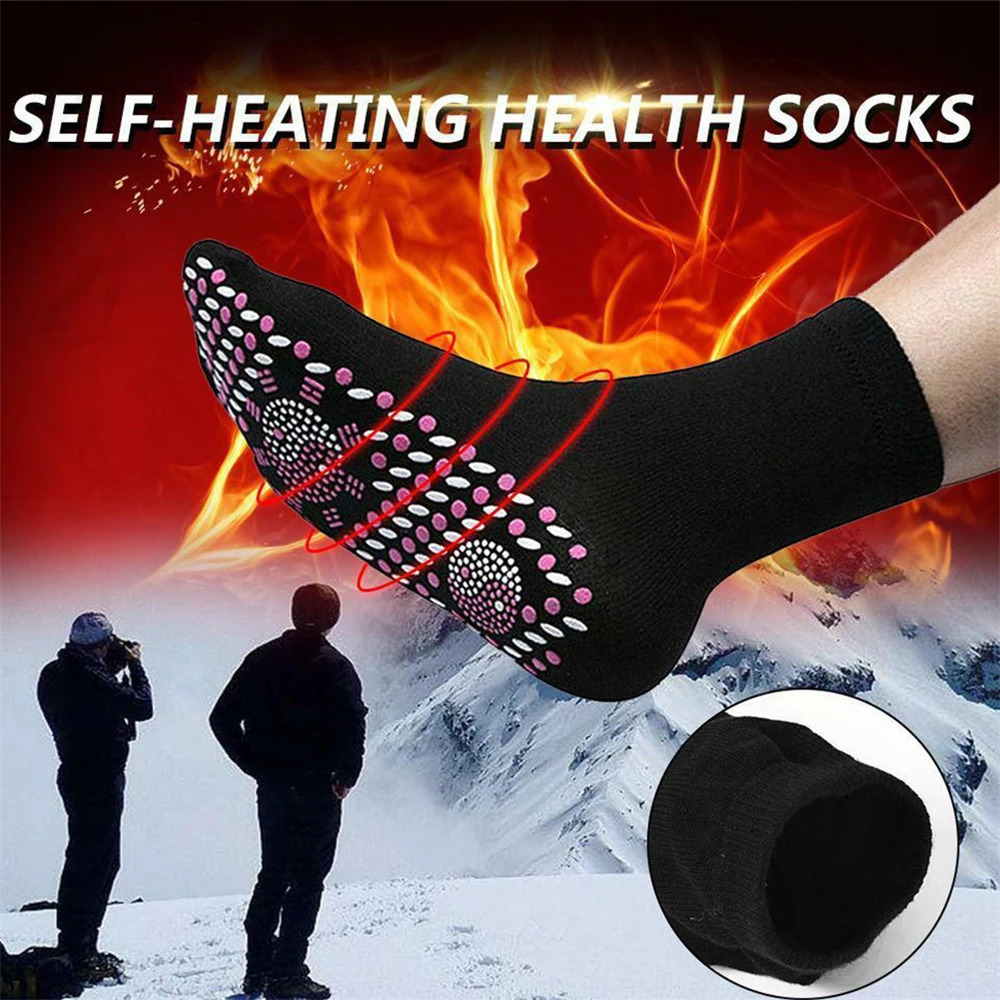 13Pairs Tourmaline Magnetic Socks Self Heating Therapy Magnetic Therapy Pain Relief Sock Woman Men Fir Tourmaline Magnetic Sock 251009
