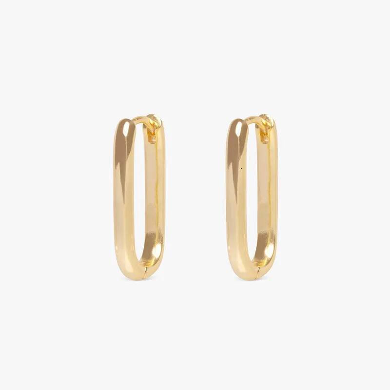 Luxury earrings Small O-Shaped Hoop Earrings for Women Fashion Piercing U Shaped Ear Jewelry designer earrings for woman high quality