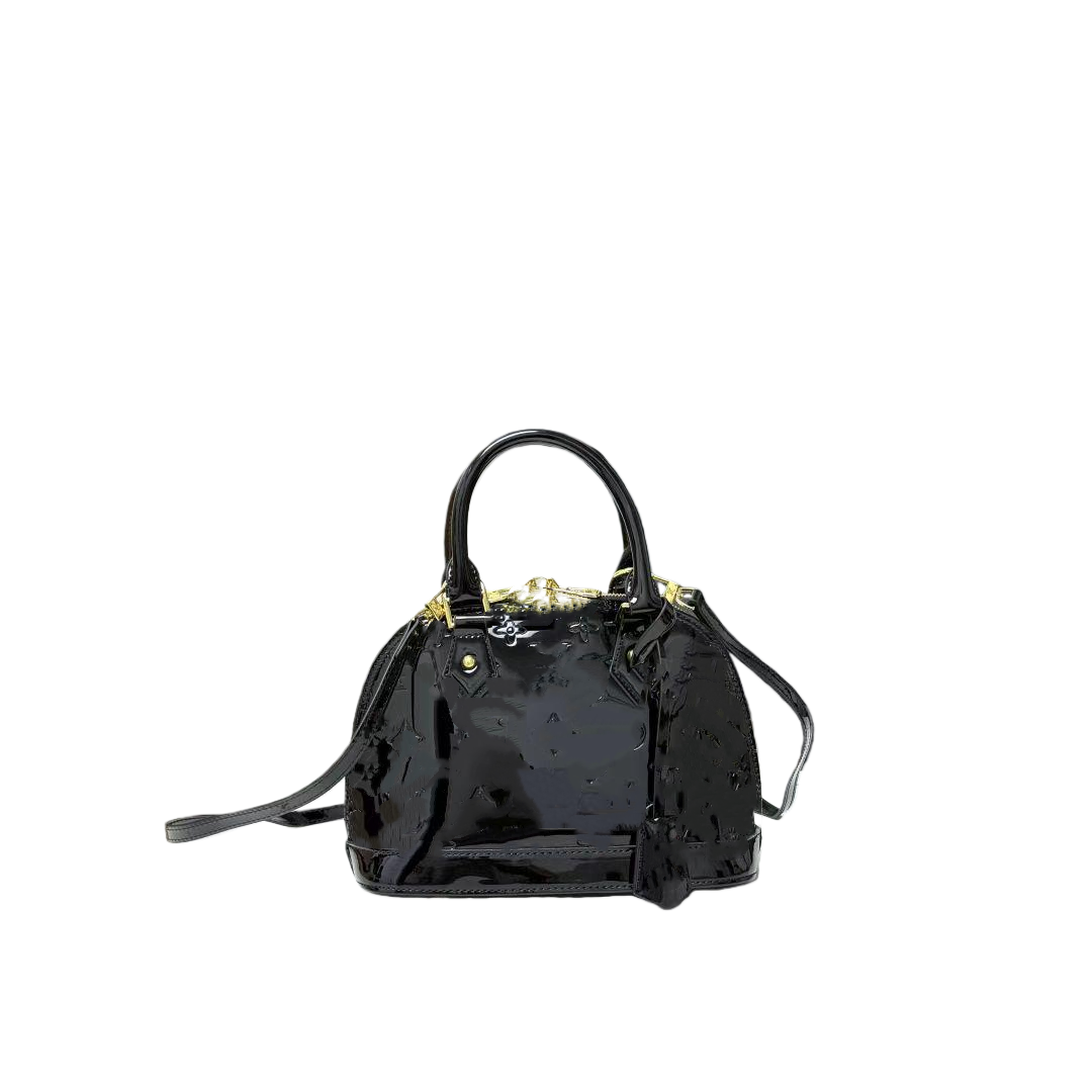 520 high-end patent leather handbag, exquisite and compact shoulder crossbody bag