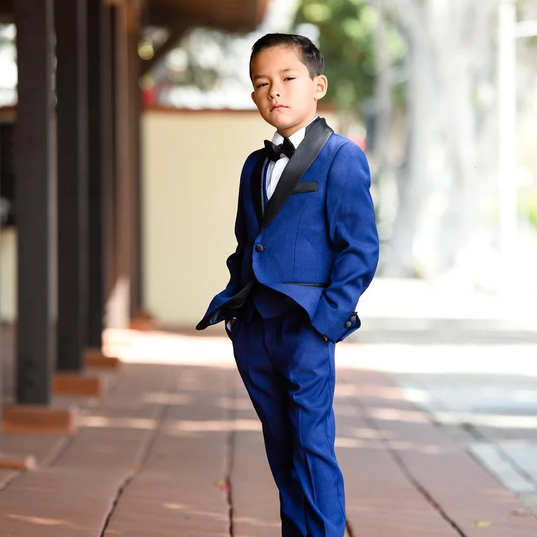 Formal Boy Suits for Wedding Dinner Royal Blue Little Children Groomsmen Kids Tuxedo for Party Evening Jacket Pants 316 Years 251017