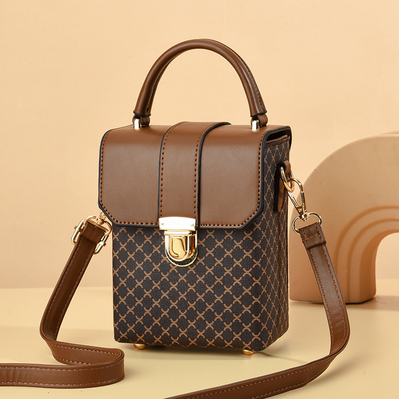 Luxury Brand Designer Bag Taizhou Women's Bag Mini Bag Korean Style Plaid Small Square Bag Fashion Single Shoulder Crossbody Bag Phone Women'