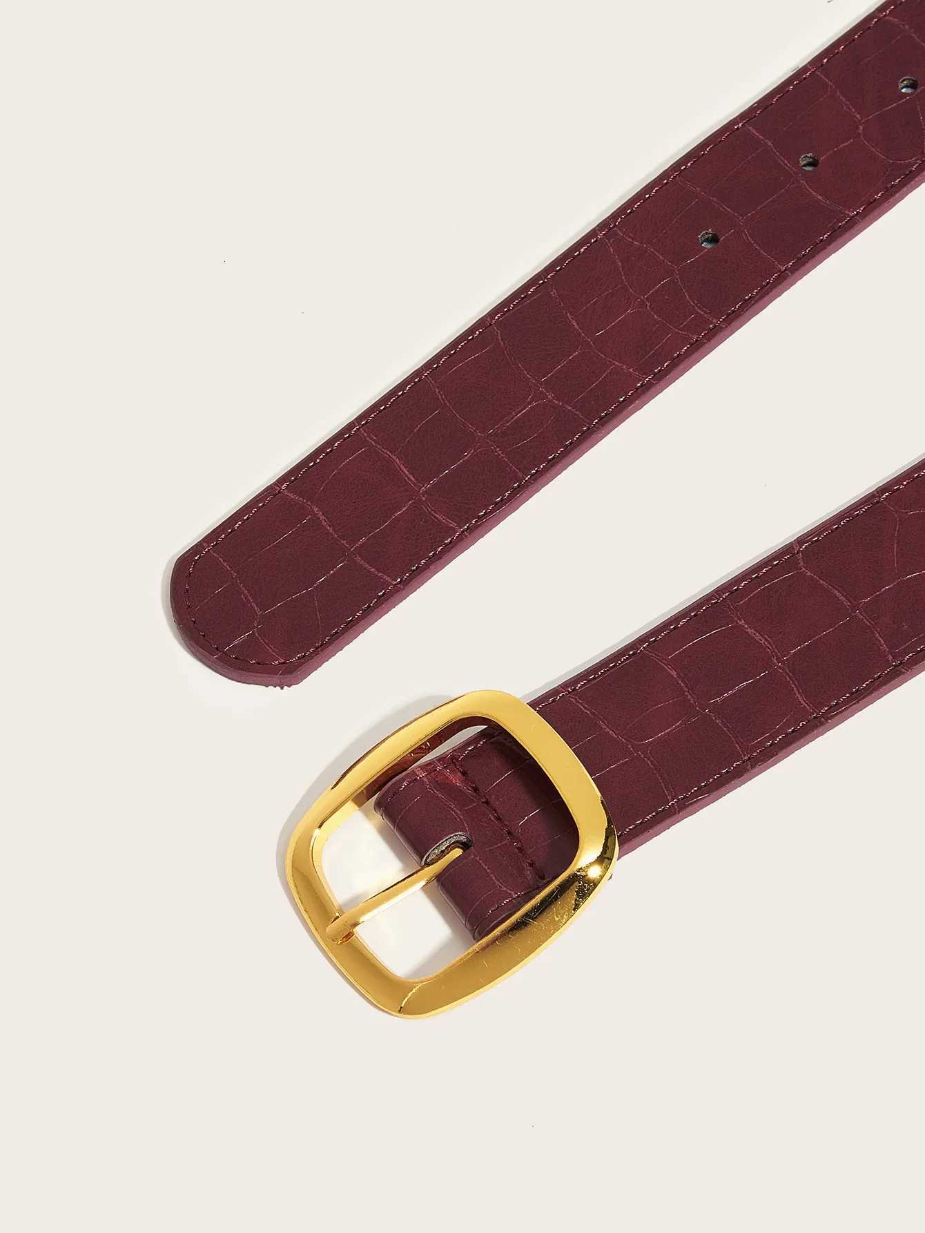 33x103cm Women Fashion PU Leather Belt Vintage Versatile Waist Strap Casual Pants Jeans Dress Skirts Waistband Decoration W251018