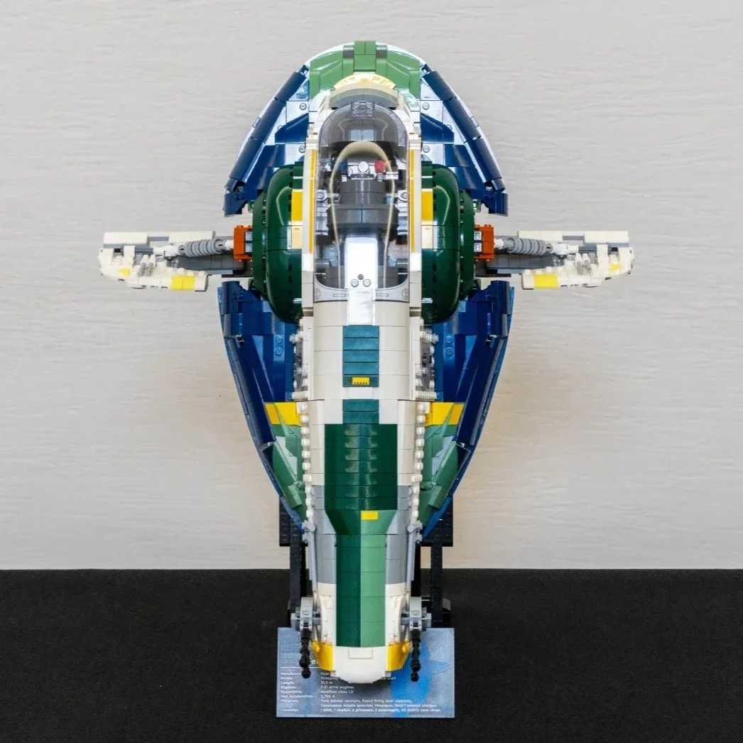 MINISO FIT 75409 UCS Firespray Starship Model Building Blocks DIY Bricks Toys For Kids Adult Christmas Birthday Gifts Z251018