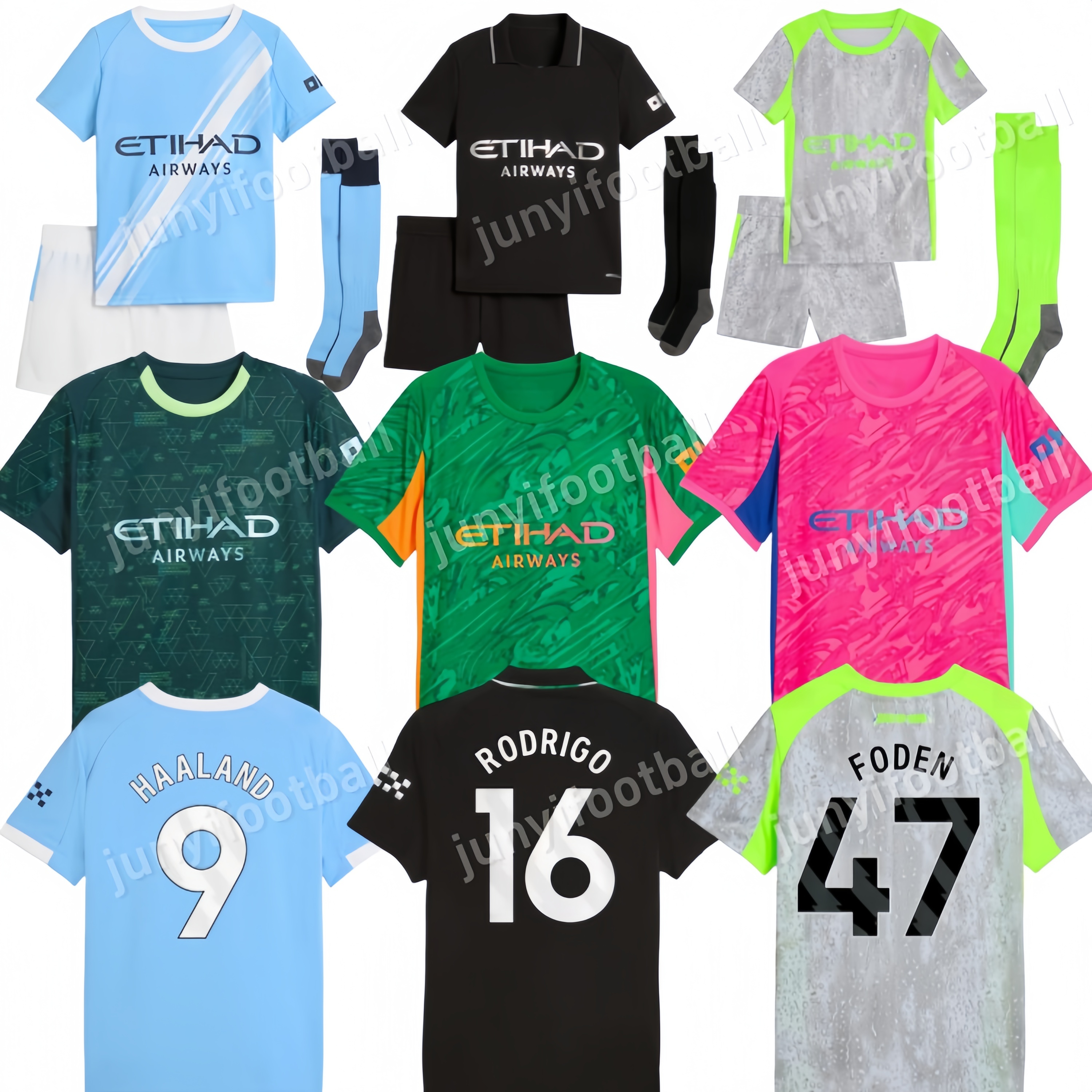 2025 2026 HAALAND MAN CITY soccer jerseys Home Away Third FODEN MARMOUSH BERNARDO GUNDGAN GREALISH RODRIGO KOVACIC Fans Player Men Football Shirt Kids kits