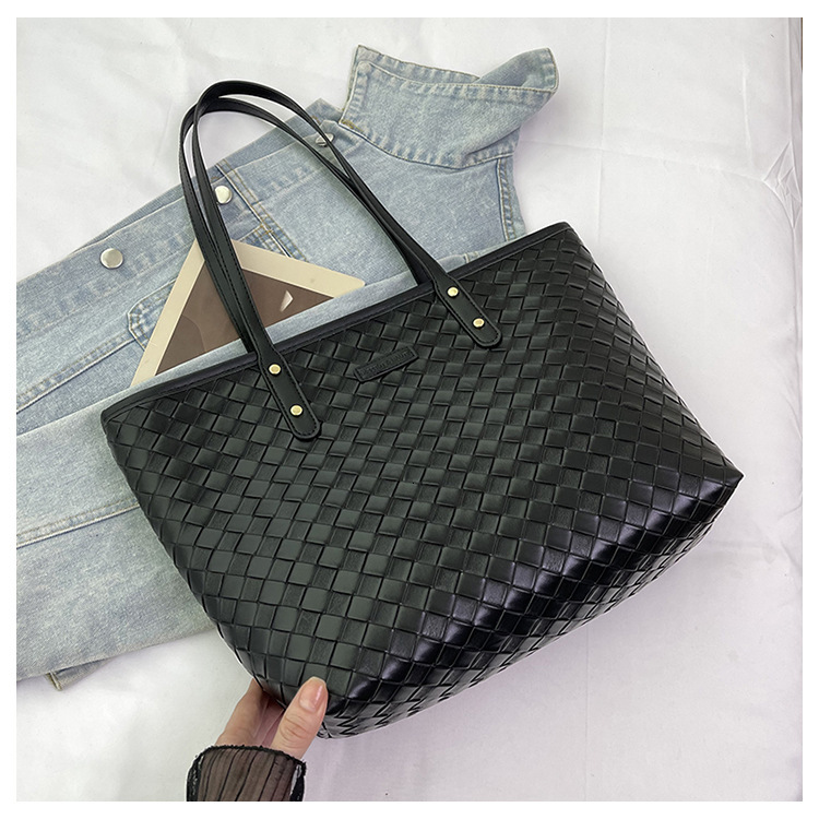 Luxury Brand Designer Bag This Year's Trendy Woven Bag For Women 2025 New Korean Version Simple Shoulder Bag Large Capacity Commuter Tote Bag