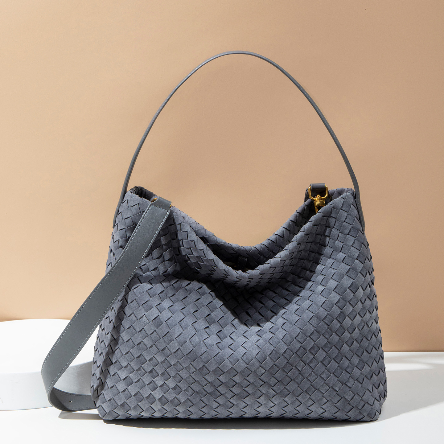 Luxury Brand Designer Bag New Handmade Women's Woven Bucket Bag Fashionable Versatile Large Capacity Shoulder Crossbody Tote Handbag