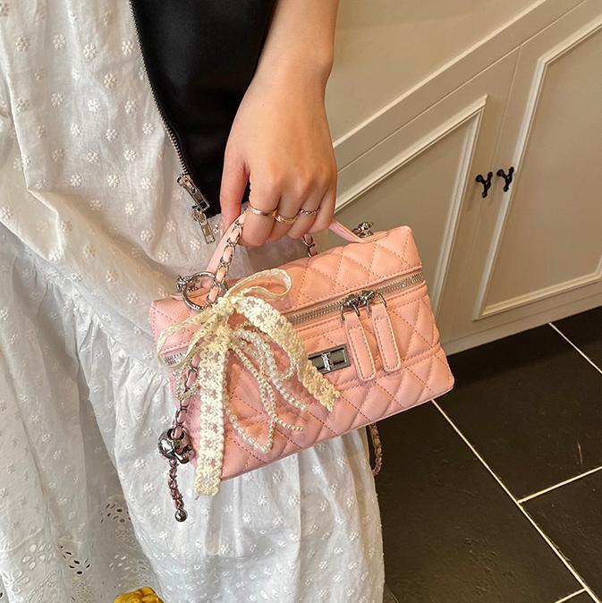 Luxury Brand Designer Bag High-End -Style Box Bag For Women 2025 New Hot-Selling Quilted Chain Shoulder Bag Trendy Versatile Small Square Bag