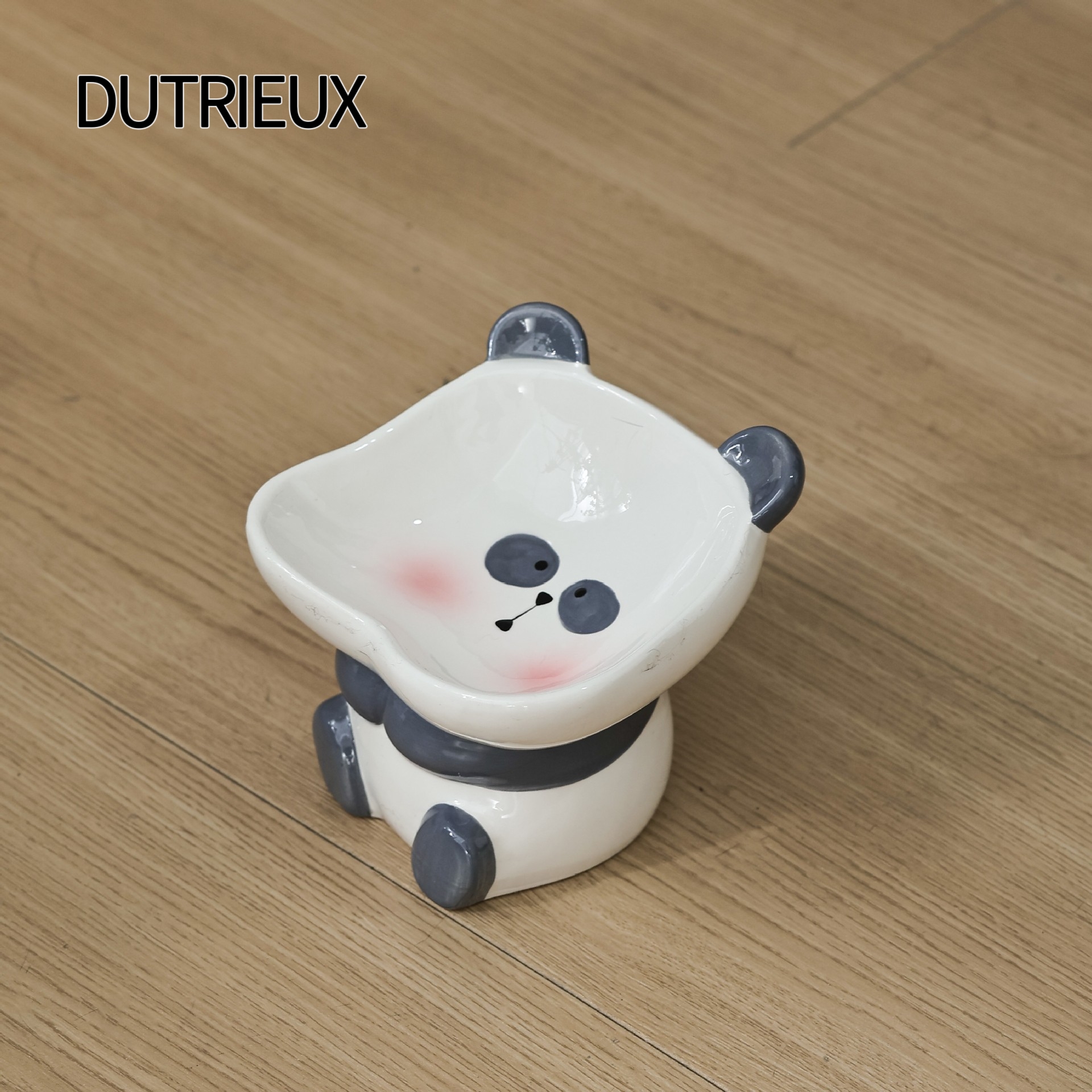 K3269 Pet Food Bowl with Ceramic Neck Support and Anti-Tip Bevel