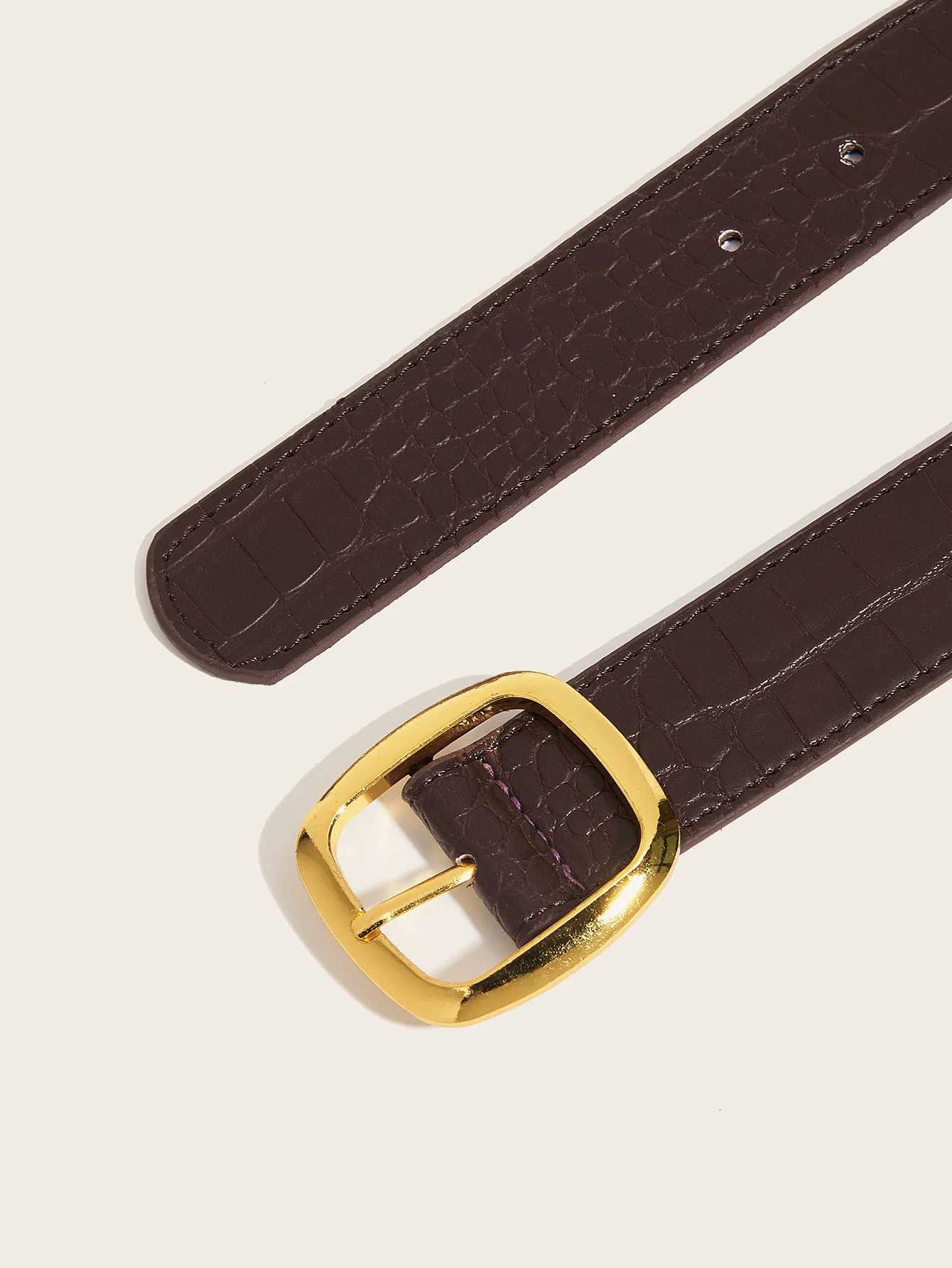 33x103cm Women Fashion PU Leather Belt Vintage Versatile Waist Strap Casual Pants Jeans Dress Skirts Waistband Decoration W251018