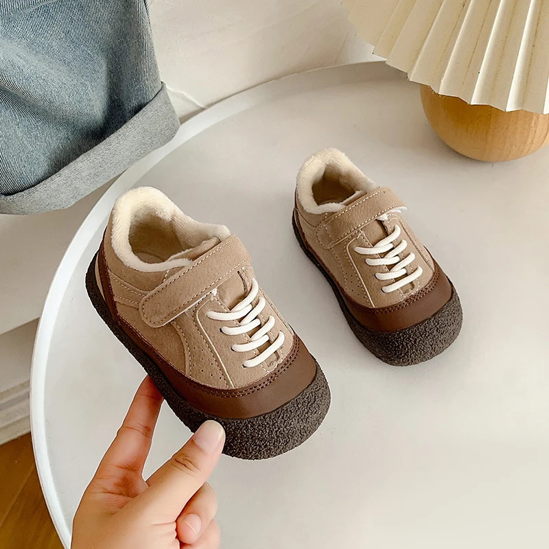 Baby Boys Girls Casual Shoes Autumn Winter Children Sneakers Antislip Soft Sole Infant Toddler Shoes Colourblock Kids Shoes 251014