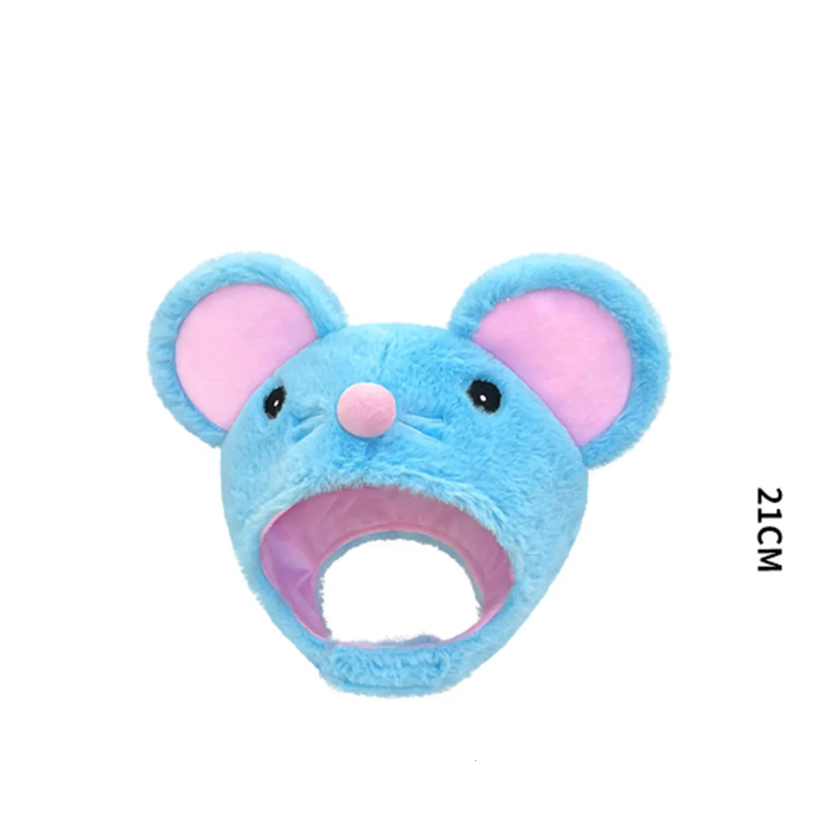 Blue Big Mouse Head Cover Scarf Beanies Men Women Winter Helmet Rockwool Magnetic Buckle Ear Protector Outdoor Ski Bomber Hats 251014