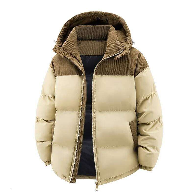 Popular Fashion Trend, Versatile, Comfortable, High-Quality, Unisex, Winter Windproof, Plush, Thick, High-Quality Cotton Jacket