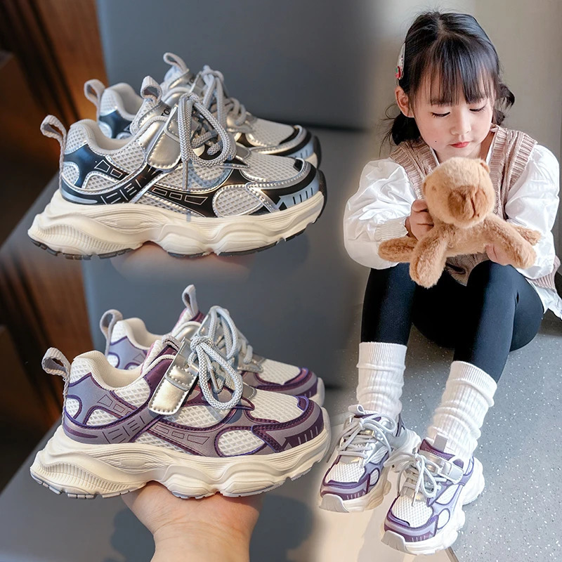 Boys shoes spring childrens sports shoes girls dad shoes baby shoes breathable mesh shoes 251017