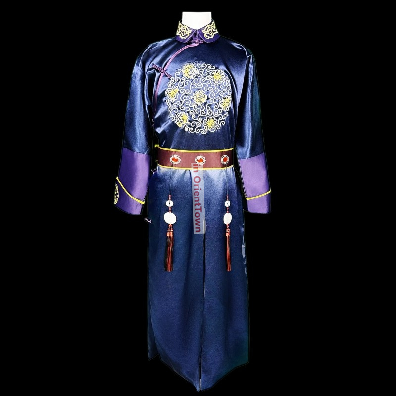 Forbidden City Qing Dynasty AgeBeile Prince Costume Manchu Emperor Robe Photo Studio Royal Family Gown in OrientTown FE044