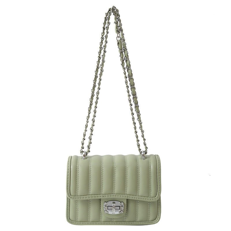 Luxury Brand Designer Bag New Spring/Summer Chain Bag For Women Fashionable Niche Single Shoulder Bag Textured Stylish Underarm Small Square Bag