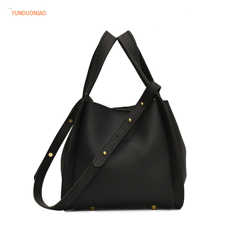 2025 Lychee patterned bucket bag women's shoulder bag luxury handbag new autumn and winter designer bag two-piece set women's crossbody bag