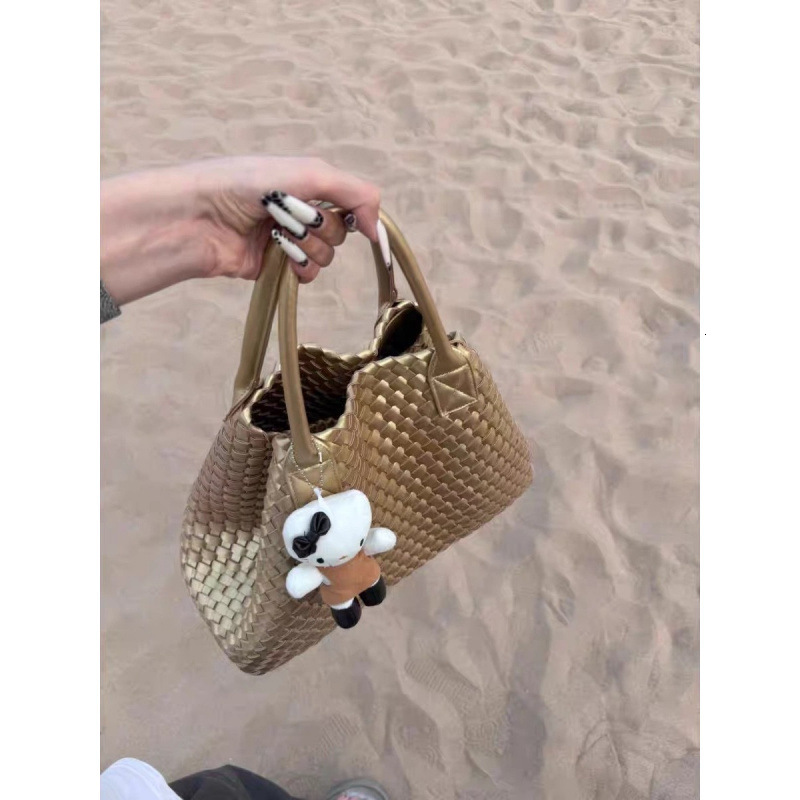 Luxury Brand Designer Bag Forest Style Woven Tote Bag 2025 New Fashion Versatile Travel Bag Large Capacity Commuter Handbag Shoulder Bag