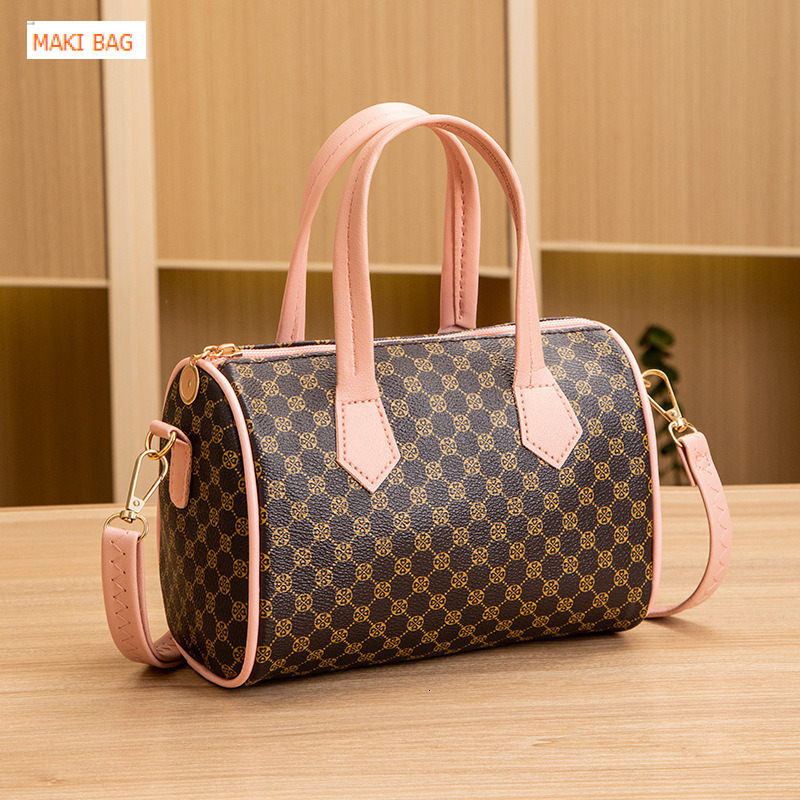 New printed handbag, fashionable casual retro large capacity crossbody bag, women's shoulder bag, designer bag, wallet, luxury bag