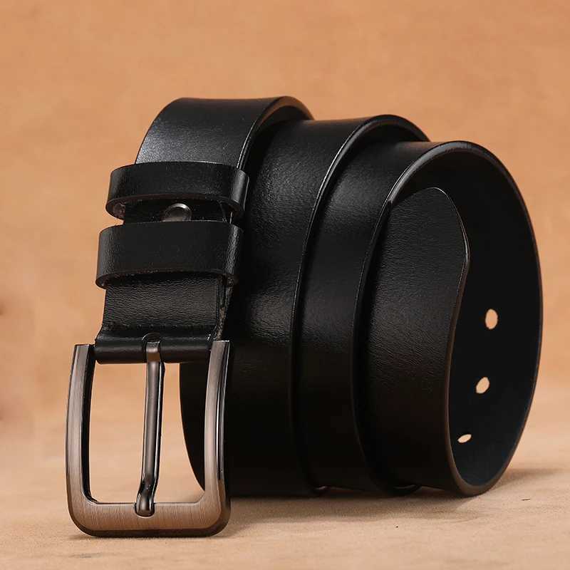 110 120 130 140 150 160 170cm Plus Size Men Belts High Quality Genuine Leather LONG Large Pin Buckle Male Belts Waist for Mens W251018