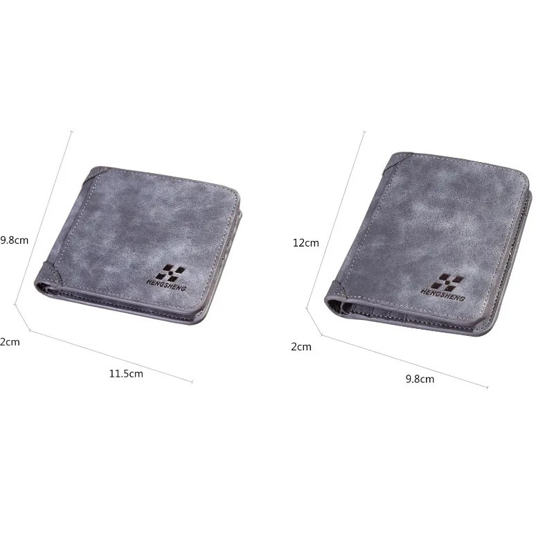 Foldable Short Men Purse Men Wallets Credit CardID Holder Vintage Male Wallet High Quality PU Leather Po Holder 251011