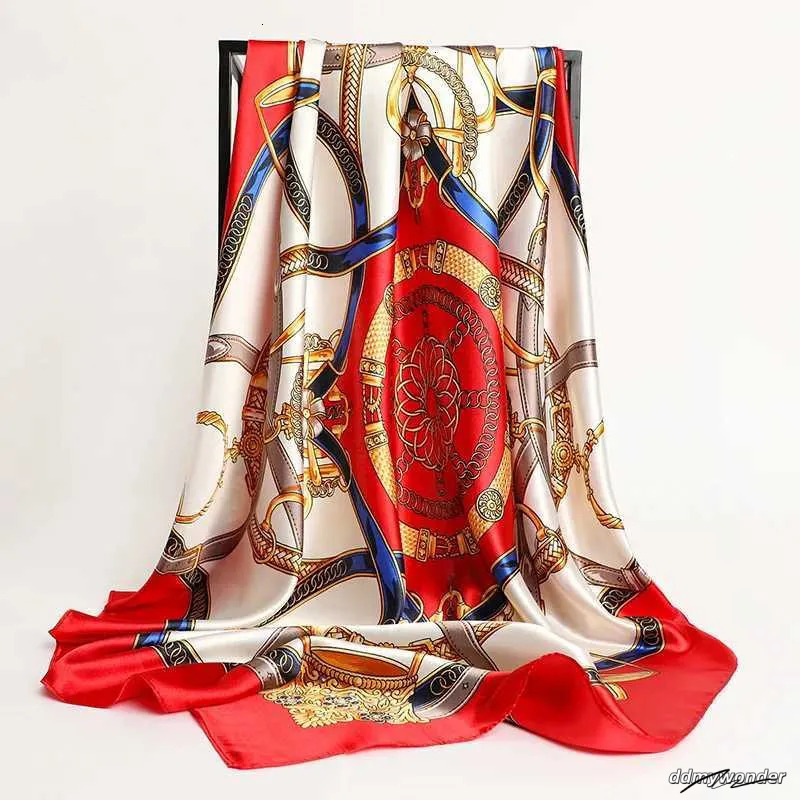 Large Silk Square Women, Elegant Satin Head Scarf For Hair, Neck, Or Handbag Decoration Ddmywonder