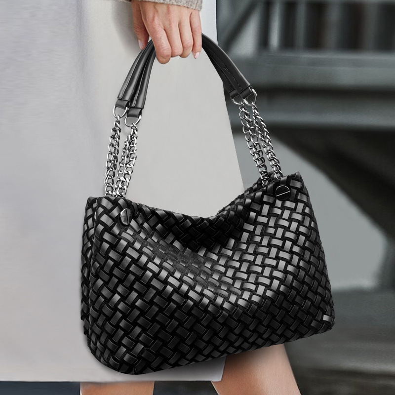 Luxury Brand Designer Bag Niche Design Handwoven Bag 2025 New High-End Sense Dumpling Bag Handheld Mother And Child Bag Vegetable Basket Bag