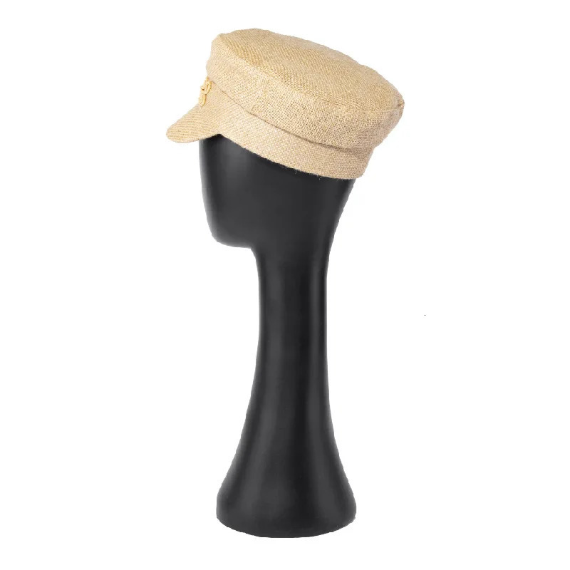 Stylish sboy Cap for Women Woven Straw Hat with Large Head Circumference 251017