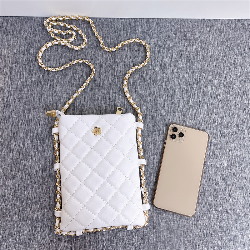 Luxury Brand Designer Bag Lightweight Quilted Crossbody Small Bag Fashion Versatile Phone Bag Trendy Walking Chain Phone Pouch Shoulder Bag For Women