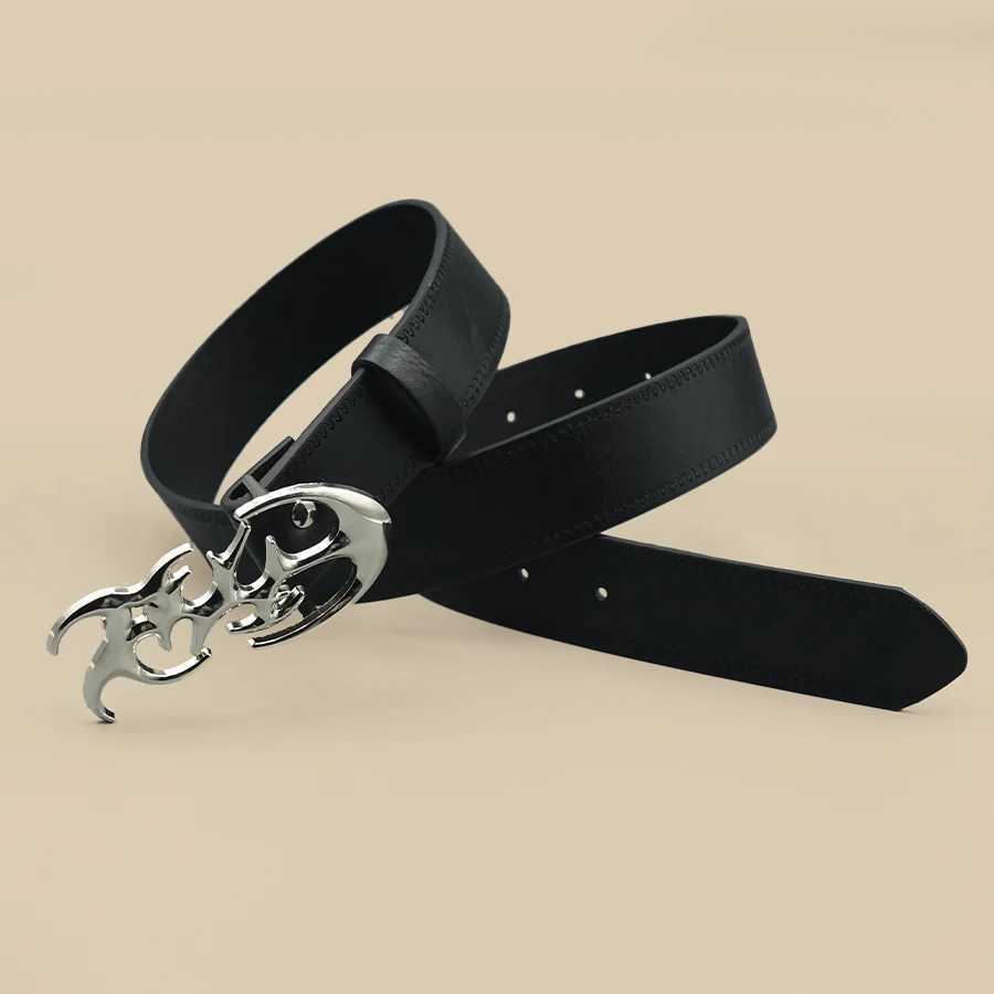 Classic Black Pu Leather Belt with Silver Buckle Thin Pu Leather Casual Pin Buckle Belt for Pants Jeans and Dresses W251018