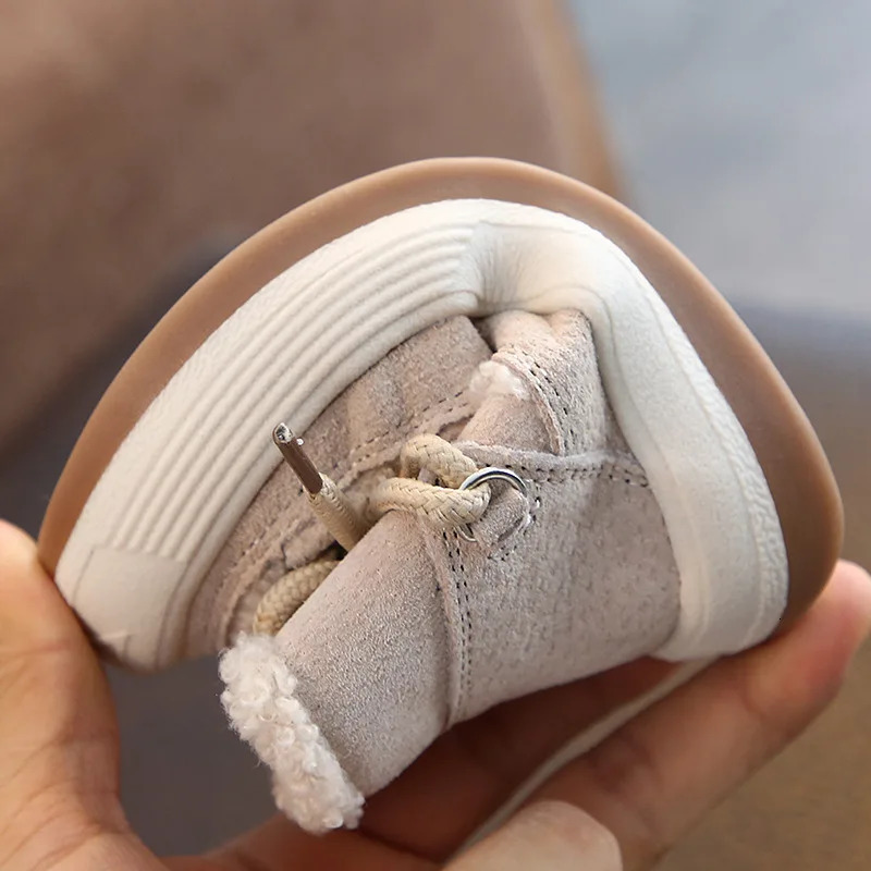 Children Warm Snow Boots Girl Princess Plush Thicked Toddler Shoes 16 Yeares Old Girls Soft Comfortable Casual Zipper Boots 251017