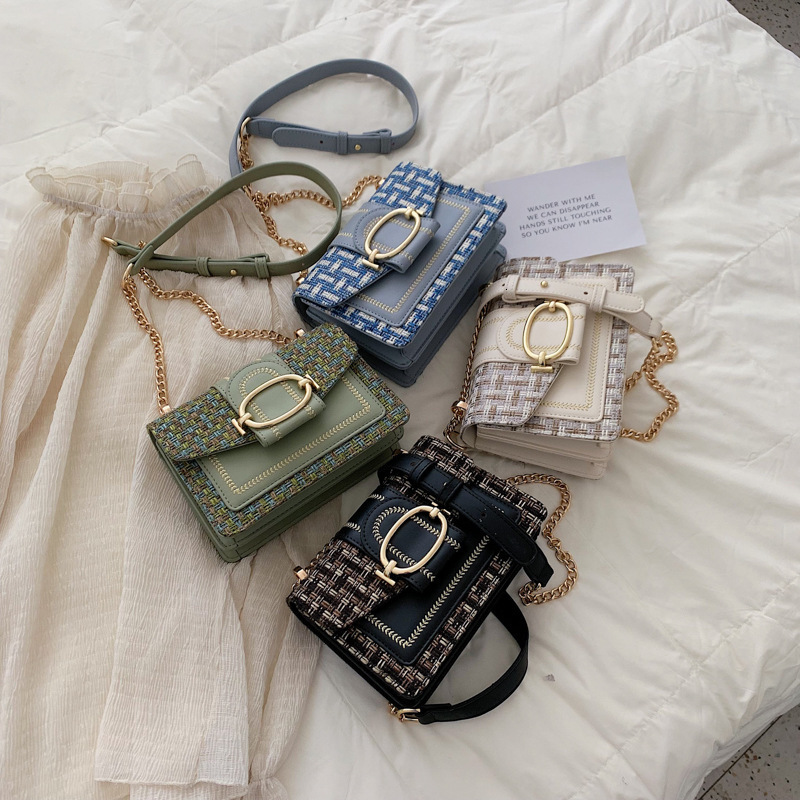 Luxury Brand Designer Bag 2019 New Korean Style Small Bag For Women, Stylish Versatile Chain Small Square Bag, Summer Fashion Casual Shoulder Crossbod