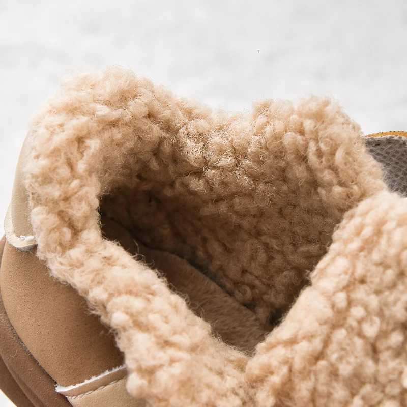 High Quality Childrens Sneakers Suede Casual Shoes Winter Coldproof Kids Boy Fur Shoes Flat tennis Shoes Girls H11152 251014