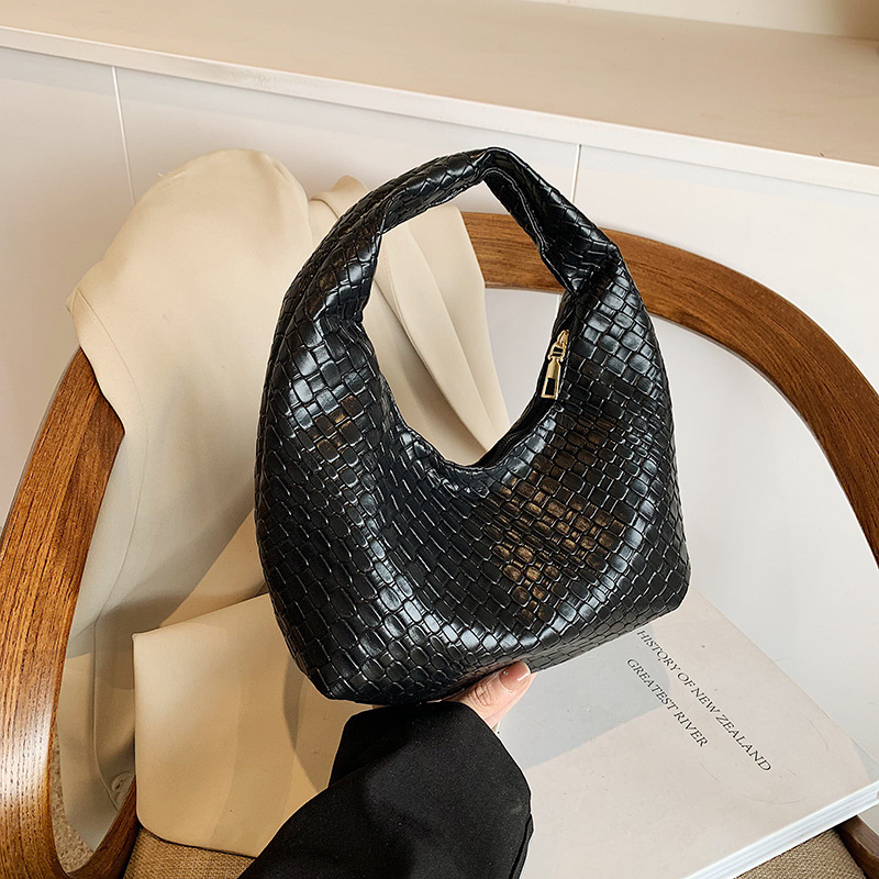 Luxury Brand Designer Bag High-End Stylish Underarm Small Bag For Women 2024 New Niche Casual Woven Dumpling Bag Versatile Small Handbag