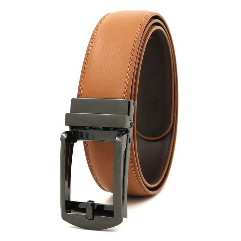 Genuine Leather Mens Belts Alloy Automatic Buckle Cowhide Belts Business Casual Luxury Designer Belt for Men 35cm Ceinture W251018