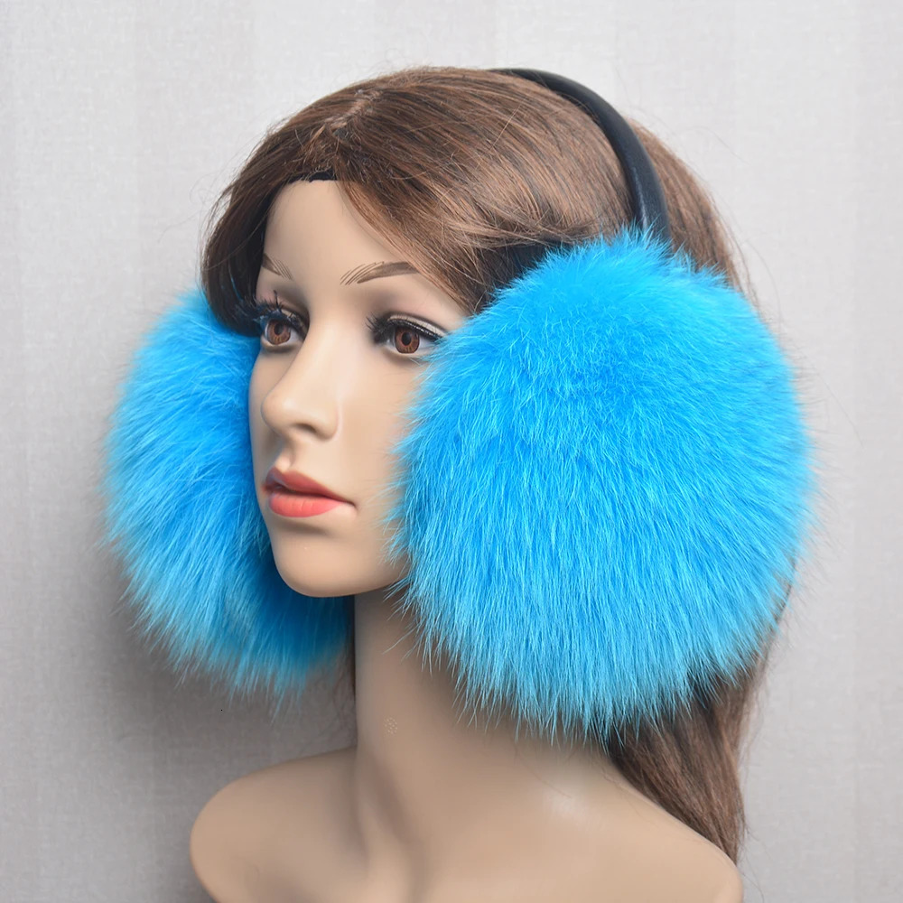 Women Winter Warm Fox Fur Earmuffs Fashion Lady 100 Natural Fox Fur Ear Muffs Thermal Girl Fox Fur Earmuff 251014