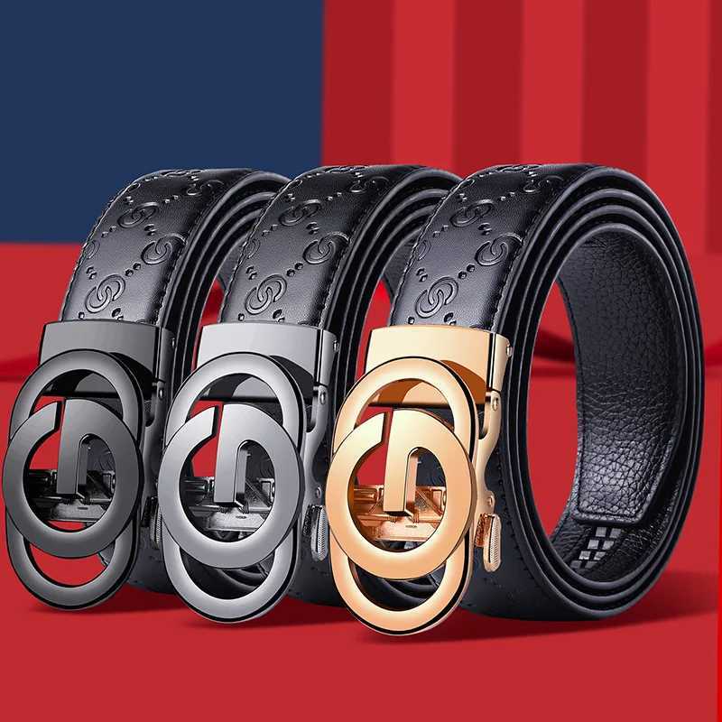 Fashion Business MenS Belt Genuine Luxury Brand Metal Buckle Belt HighQuality PU Leather Soft Belt With Cargo Pants Jeans W251018