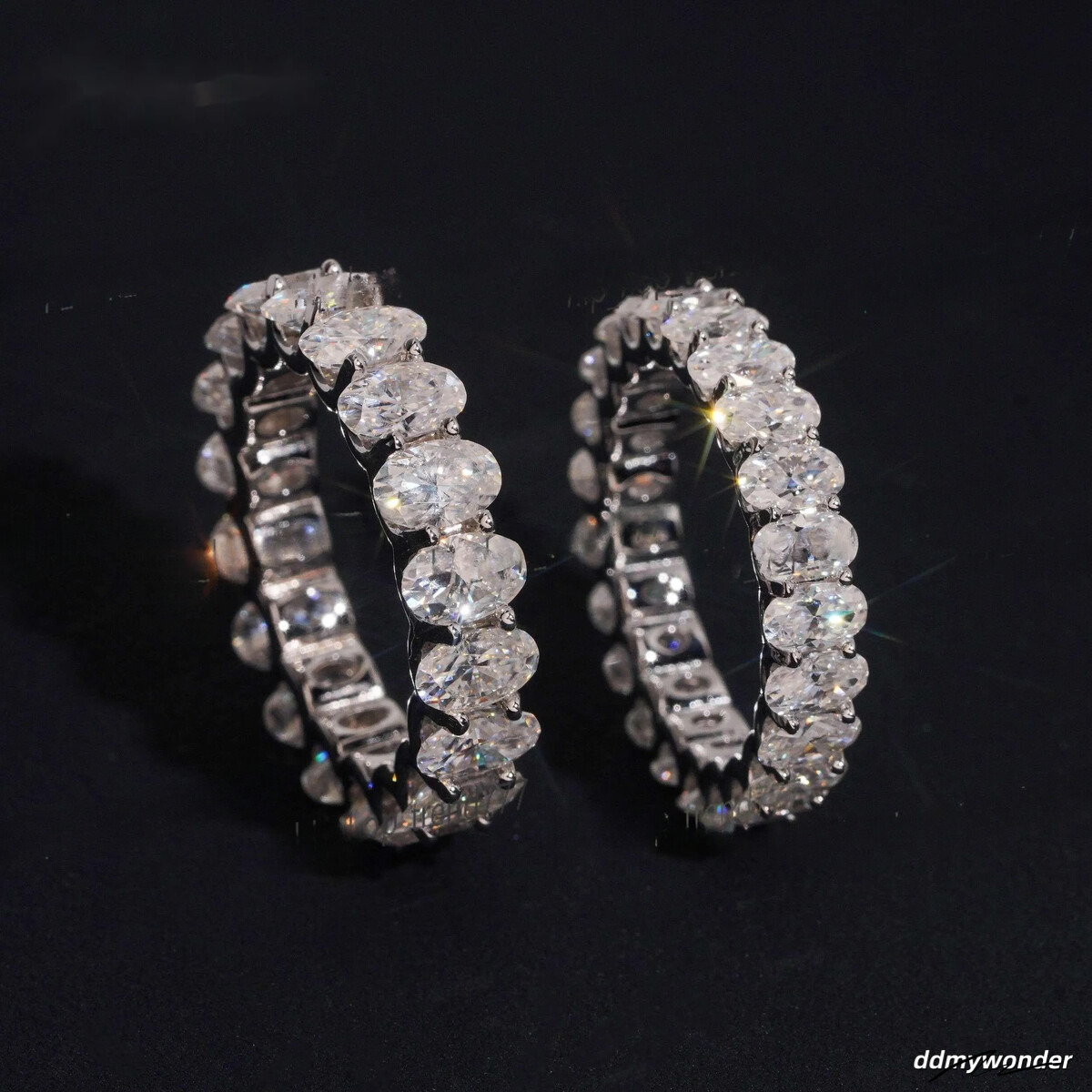 Elegant Sterling Sier Ring With Simulated Dia, Oval Cut, Classic Engagement Jewelry For Women Ddmywonder