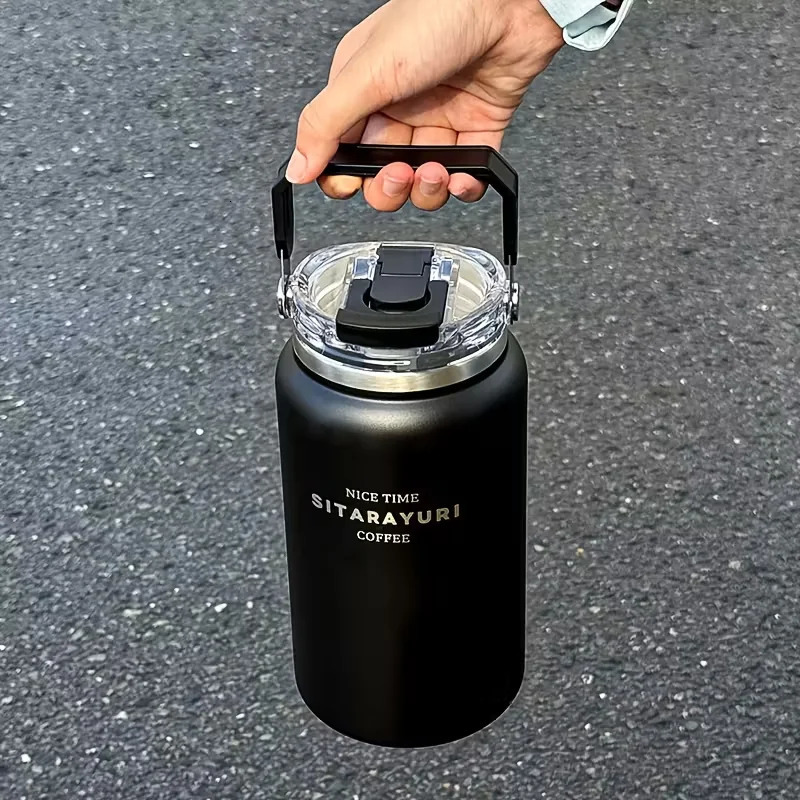 12L15L Capacity Stainless Steel Insulated Water with Wide Handle Portable Outdoor Large KettleHiking Bottle 251018 W260226