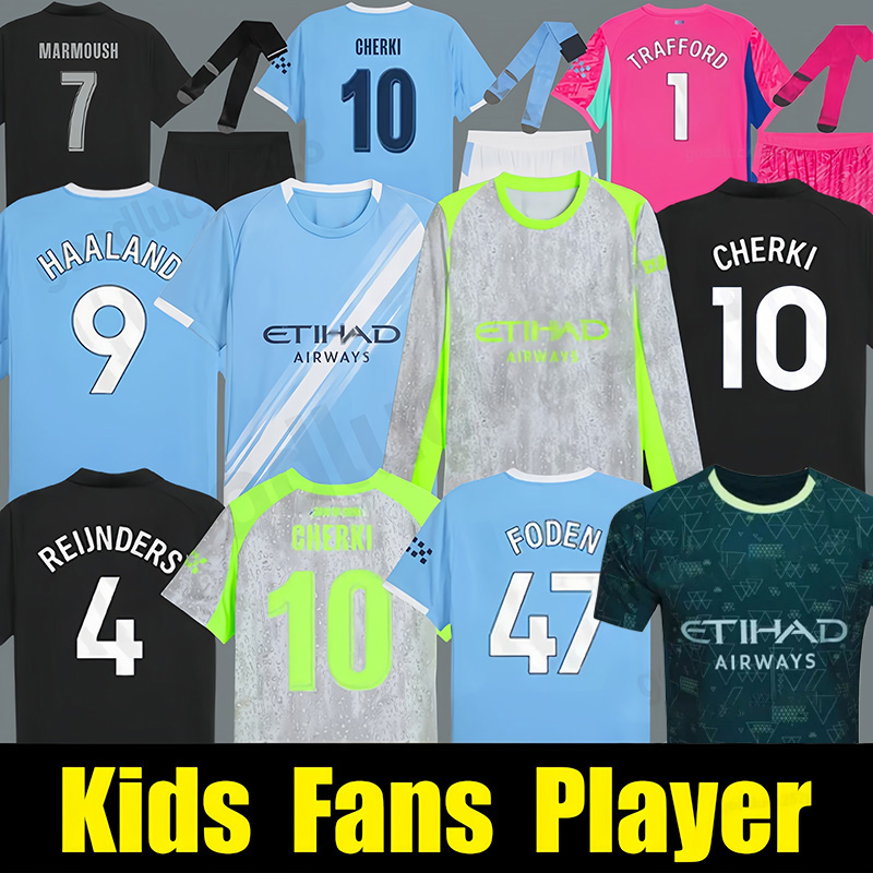 25 26 HAALAND FODEN Soccer Jerseys KovaCiC MCATEE 2025 2026 MARMOUSH DOKU GREALISH FERRAN MAHREZ BERNARDO RODRIGO Football Shirt special Men Kids Kit Sets Uniforms