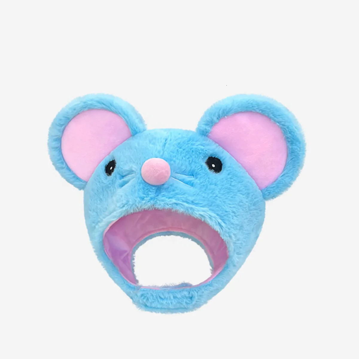 Blue Big Mouse Head Cover Scarf Beanies Men Women Winter Helmet Rockwool Magnetic Buckle Ear Protector Outdoor Ski Bomber Hats 251014