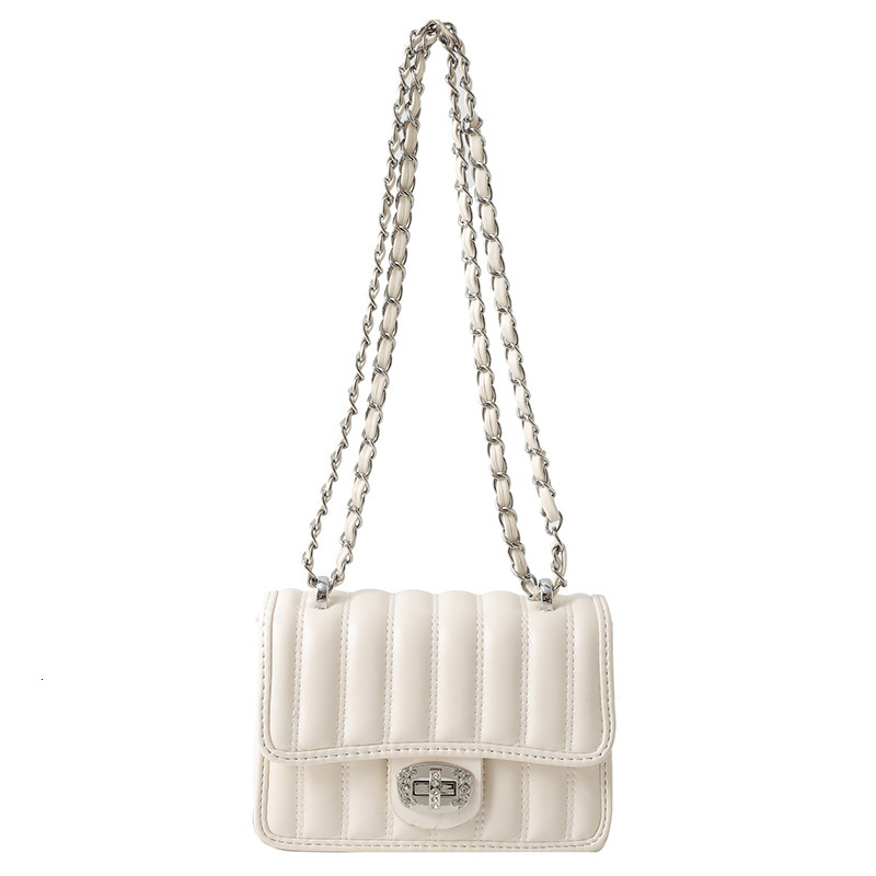 Luxury Brand Designer Bag New Spring/Summer Chain Bag For Women Fashionable Niche Single Shoulder Bag Textured Stylish Underarm Small Square Bag