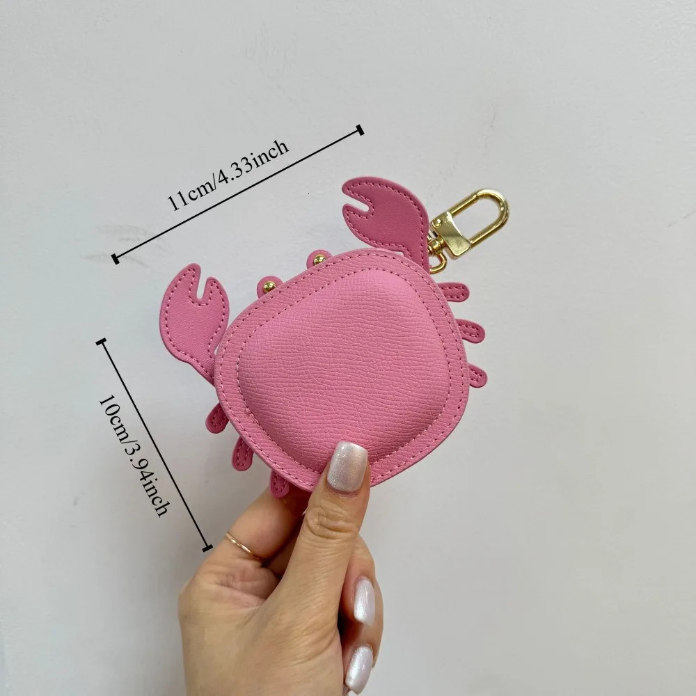 Microfiber Leather Crab Coin Purse Cartoon Gift Small Wallet Mini Bag Hanging Pendant 251016