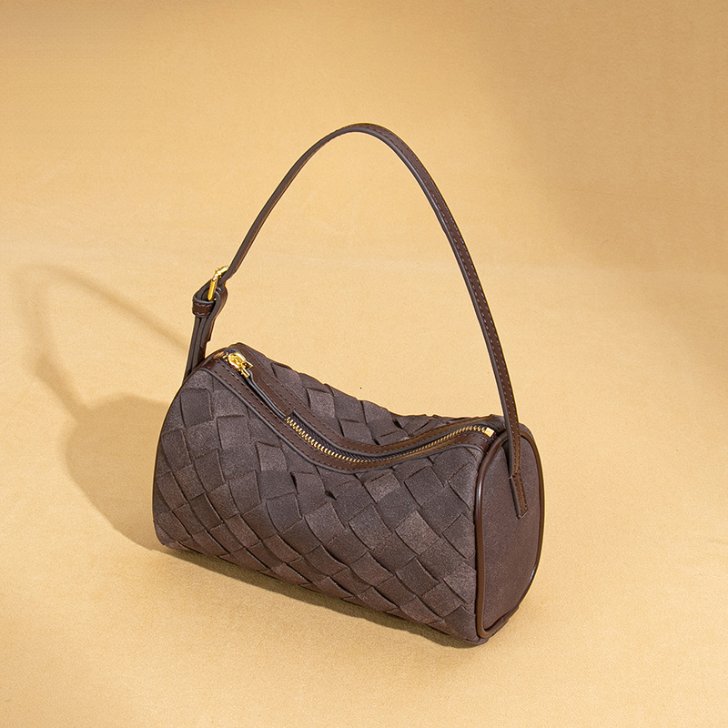 Luxury Brand Designer Bag Frosted New Handbag Suede Trendy Single Shoulder Underarm Bag Handwoven Crossbody Pillow Bag