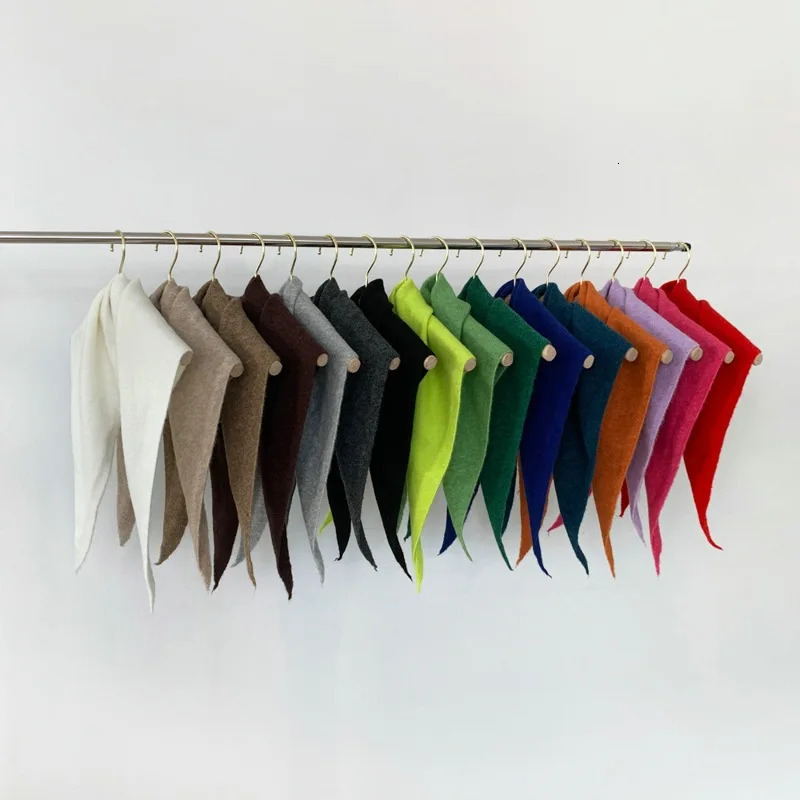 2024 Niche Triangular Binder with Wool Small Scarf Womens Autumn and Winter Comfortable SkinFriendly Neck Protection 251016