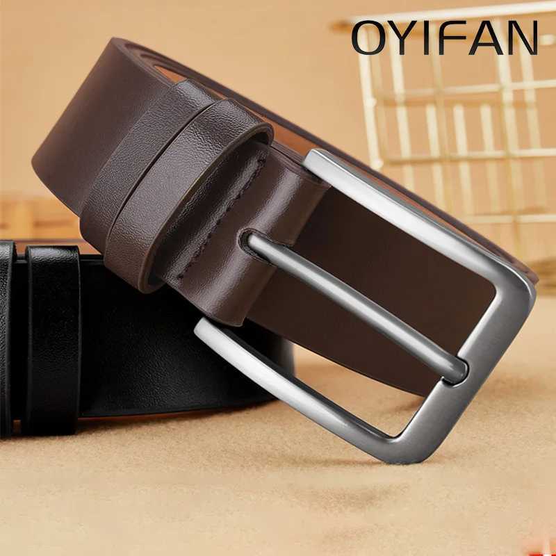 Mens PU Leather Alloy Pin Square Buckle Belt BusinessLeisure Belts Fashion Black Coffee Brown Belt for Men Jeans Belt W251018