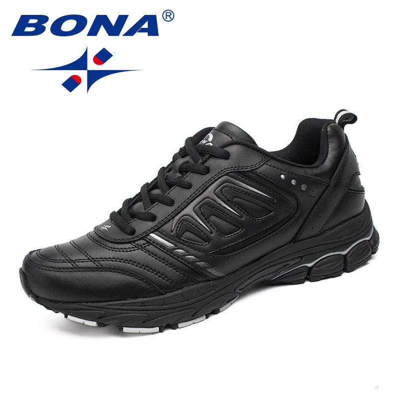 BONA Style Men Running Shoes Ourdoor Jogging Trekking Sneakers Lace Up Athletic Shoes Comfortable Light Soft 251014