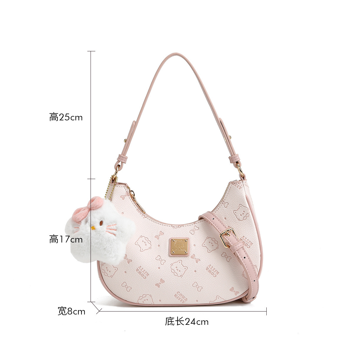 New Classic Designer Printed Shoulder Bag Handheld Shoulder Bag Cute Underarm Bag Women's Street Fashion Hot Selling Trendy Shoulder Bag