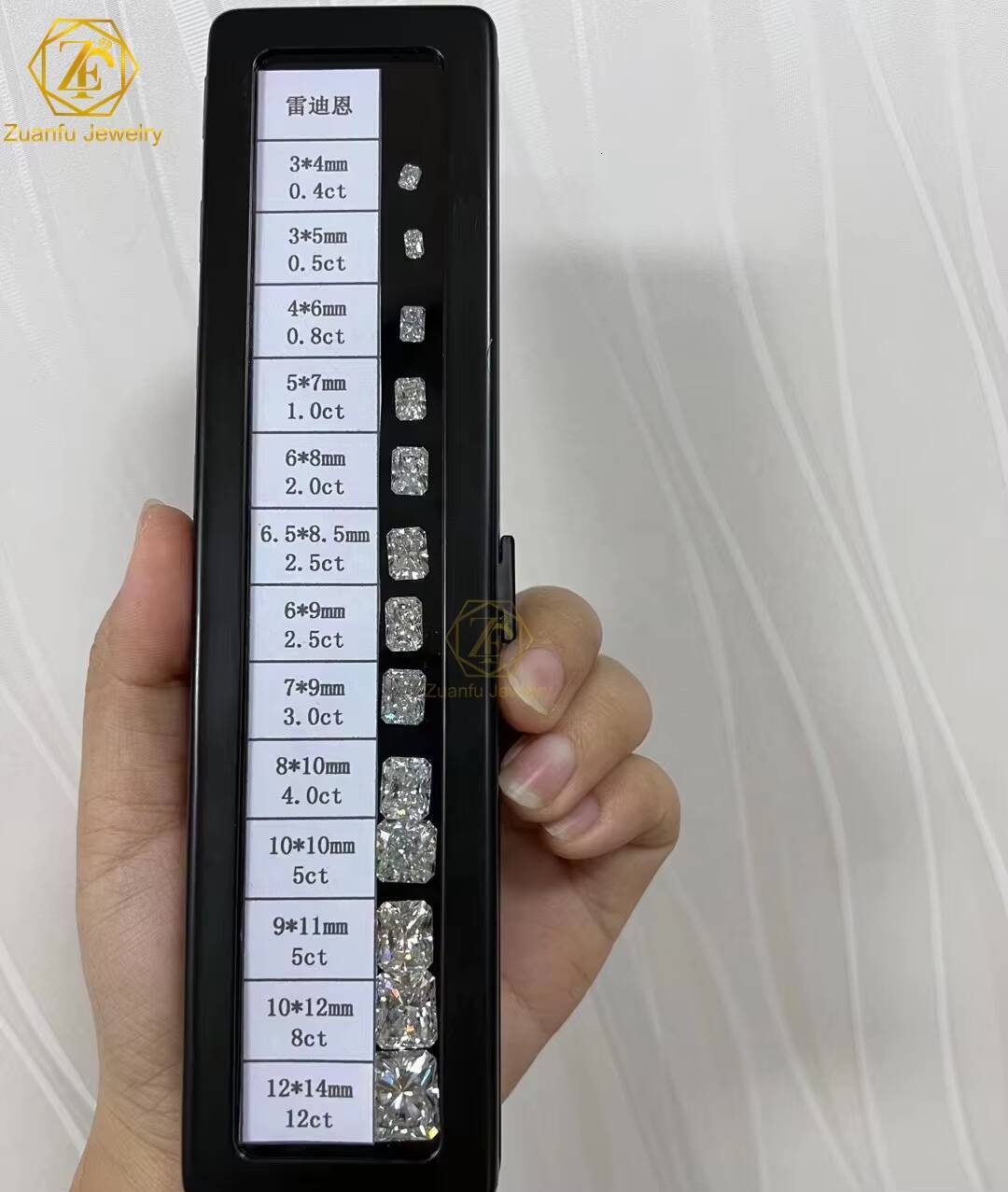 Radiant Cut Moissanite Ring 14k Solid Gold Jewelry 2Carats VVS Moissanite Diamond Luxury Women Wedding Rings